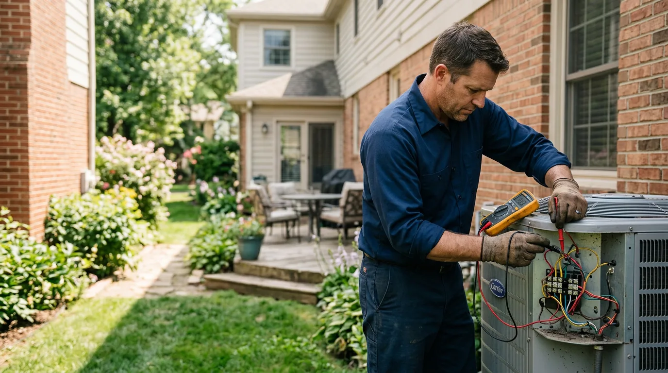 HVAC technician working near Southport, NC